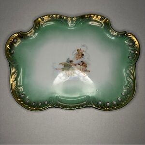 Antique Victoria Carlsbad
Austria Porcelain Angel Gold Trim
Serving Dish